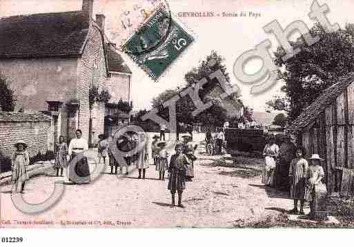 Ville de GEVROLLES, carte postale ancienne