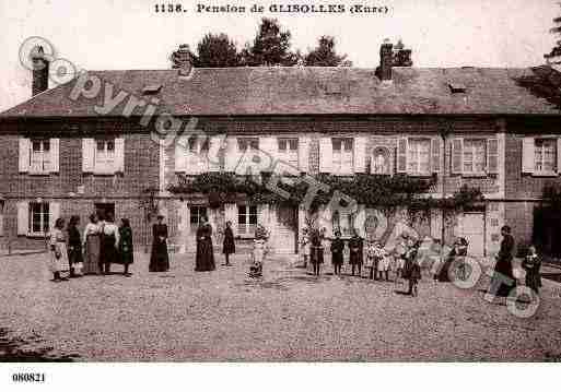 Ville de GLISOLLES, carte postale ancienne