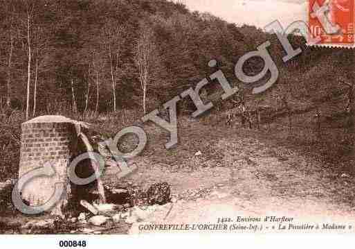 Ville de GONFREVILLEL\'ORCHER, carte postale ancienne Ville de GONFREVILLEL\'ORCHER, carte postale ancienne