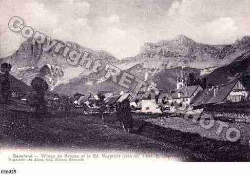 Ville de GRESSEENVERCORS, carte postale ancienne