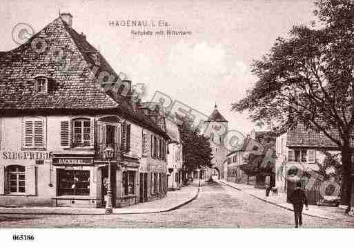 Ville de HAGUENAU, carte postale ancienne