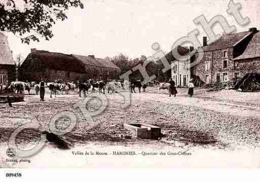 Ville de HARGNIES, carte postale ancienne