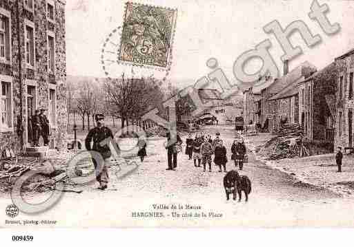 Ville de HARGNIES, carte postale ancienne