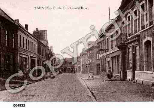 Ville de HARNES, carte postale ancienne