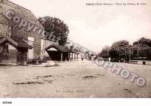 Ville de LEZAY, carte postale ancienne