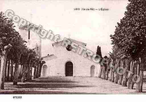 Ville de LOIX, carte postale ancienne