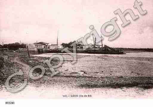 Ville de LOIX, carte postale ancienne