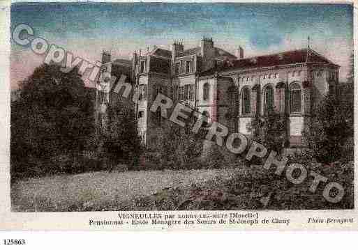 Ville de LORRYLESMETZ, carte postale ancienne