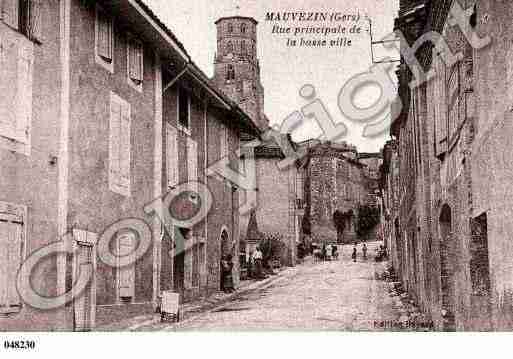 Ville de MAUVEZIN, carte postale ancienne