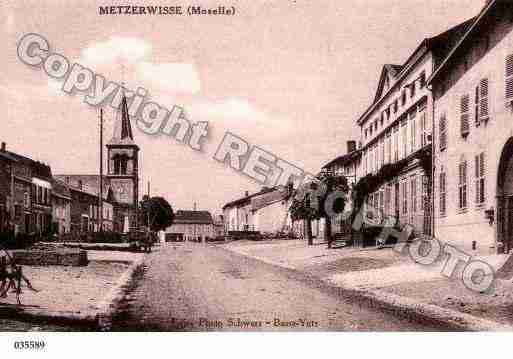 Ville de METZERVISSE, carte postale ancienne