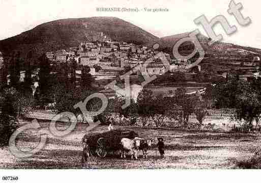 Ville de MIRMANDE, carte postale ancienne