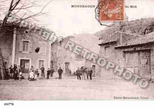 Ville de MONDRAGON, carte postale ancienne