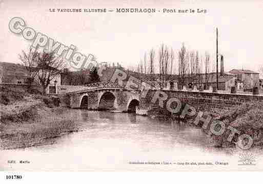 Ville de MONDRAGON, carte postale ancienne