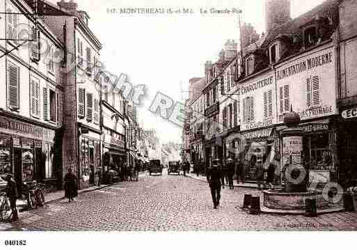 Ville de MONTEREAUFAUTYONNE, carte postale ancienne