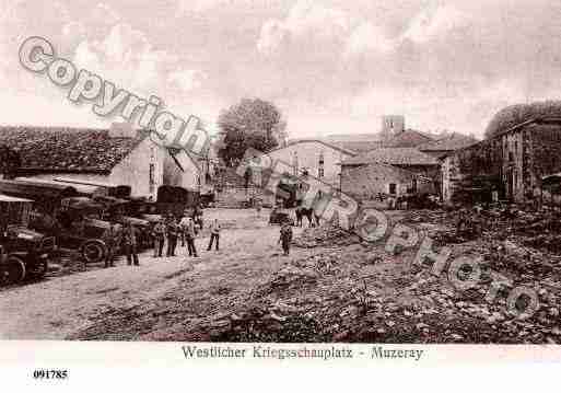 Ville de MUZERAY, carte postale ancienne