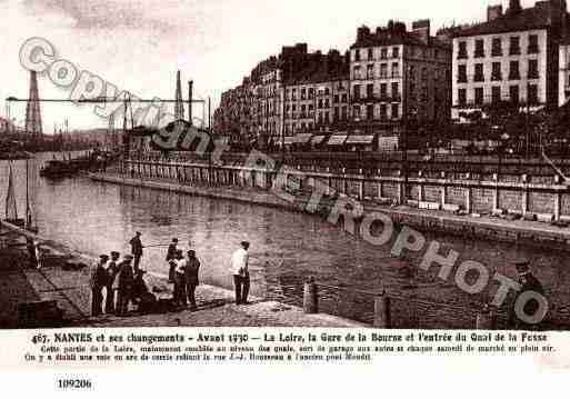 Ville de NANTES, carte postale ancienne