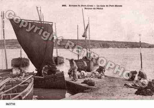 Ville de PONTAVEN, carte postale ancienne