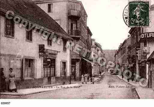 Ville de PONTARLIER, carte postale ancienne