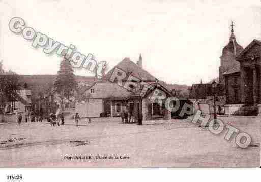 Ville de PONTARLIER, carte postale ancienne