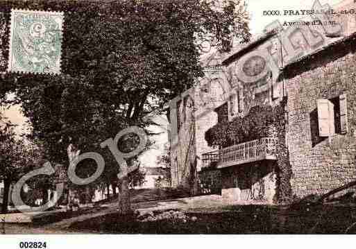 Ville de PRAYSSAS, carte postale ancienne