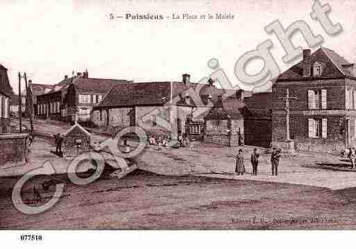 Ville de PUISIEUXETCLANLIEU, carte postale ancienne