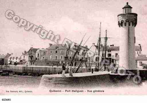 Ville de QUIBERON, carte postale ancienne