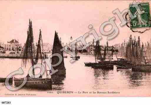 Ville de QUIBERON, carte postale ancienne