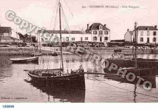 Ville de QUIBERON, carte postale ancienne