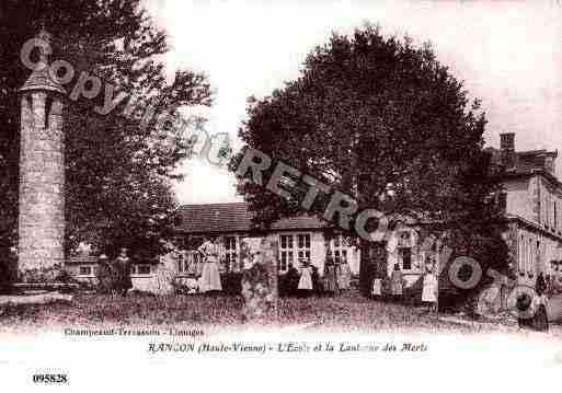 Ville de RANCON, carte postale ancienne