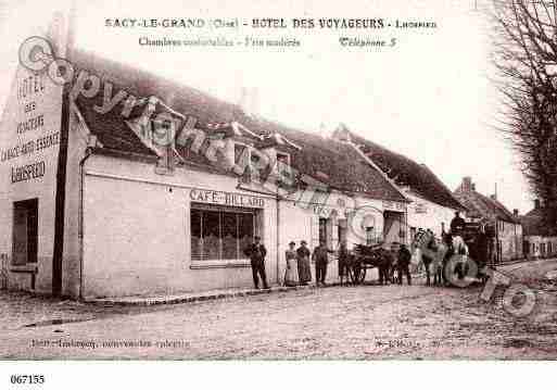 Ville de SACYLEGRAND, carte postale ancienne