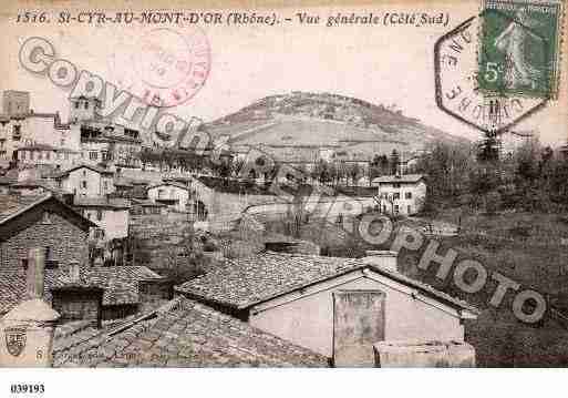 Ville de SAINTCYRAUMONTD'OR, carte postale ancienne