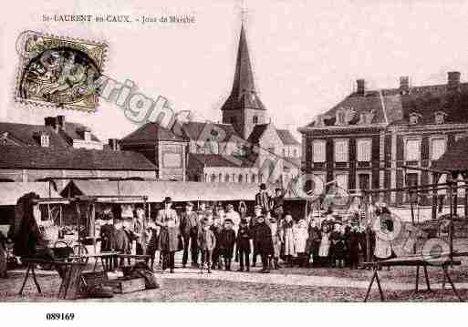 Ville de SAINTLAURENTENCAUX, carte postale ancienne