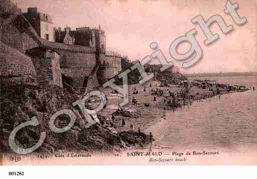 Ville de SAINTMALO, carte postale ancienne