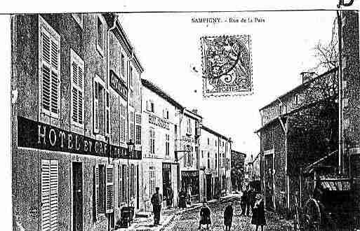 Ville de SAMPIGNY, carte postale ancienne