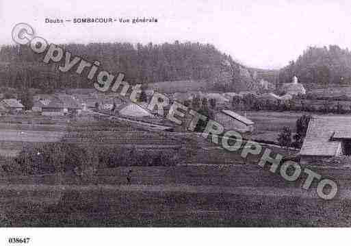 Ville de SOMBACOUR, carte postale ancienne