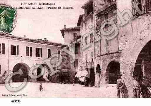 Ville de SOSPEL, carte postale ancienne