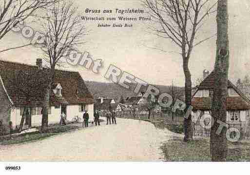 Ville de TAGOLSHEIM, carte postale ancienne