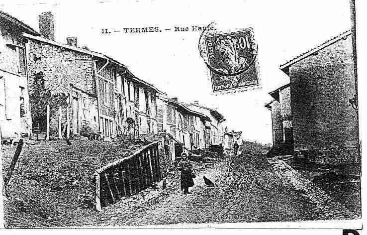 Ville de THERMES, carte postale ancienne