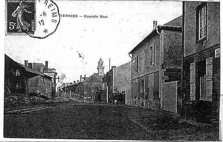 Ville de THERMES, carte postale ancienne