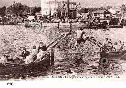 Ville de TOULON, carte postale ancienne