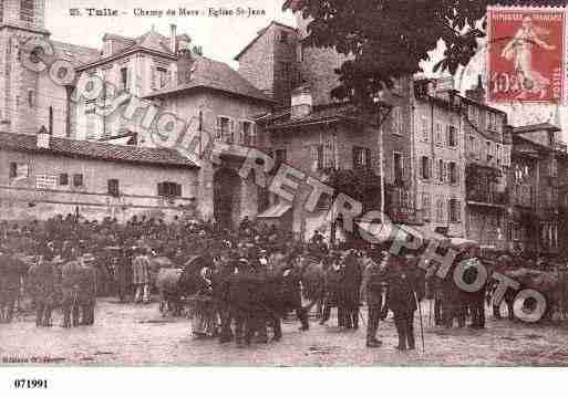 Ville de TULLE, carte postale ancienne