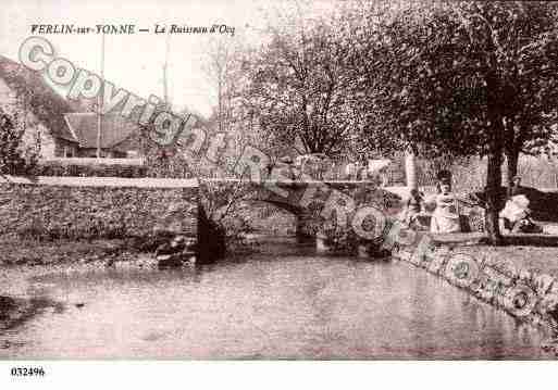 Ville de VERLIN, carte postale ancienne