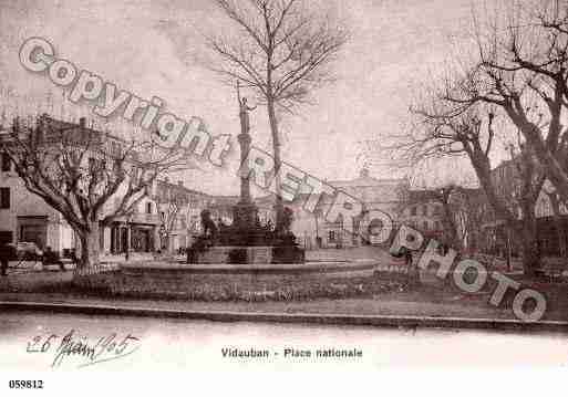 Ville de VIDAUBAN, carte postale ancienne