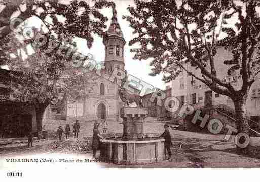 Ville de VIDAUBAN, carte postale ancienne