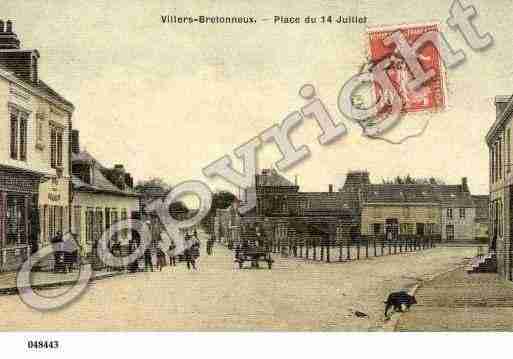 Ville de VILLERSBRETONNEUX, carte postale ancienne