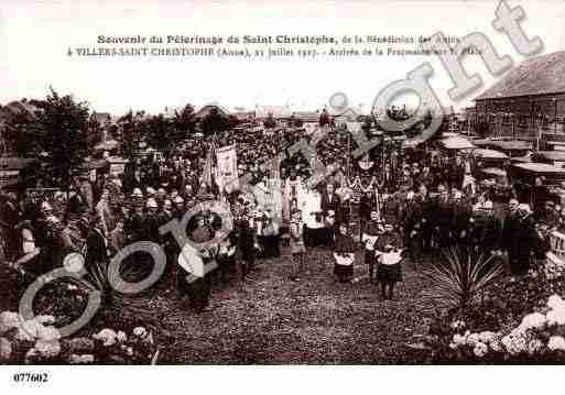 Ville de VILLERSSAINTCHRISTOPHE, carte postale ancienne