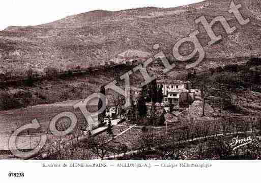 Ville de AIGLUN, carte postale ancienne