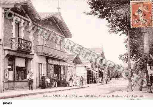 Ville de ARCACHON, carte postale ancienne