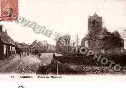 Ville de ARNEKE, carte postale ancienne