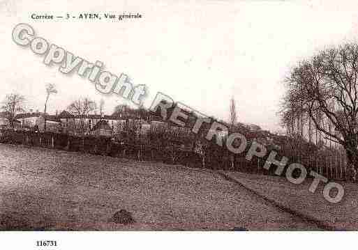 Ville de AYEN, carte postale ancienne